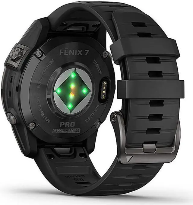 Alt view image 14 of 17 - Garmin fenix 7 Pro – Sapphire Solar Edition, Carbon Gray DLC Titanium with Black Band | Solar Charging GPS Smart Watch 010-02777-10