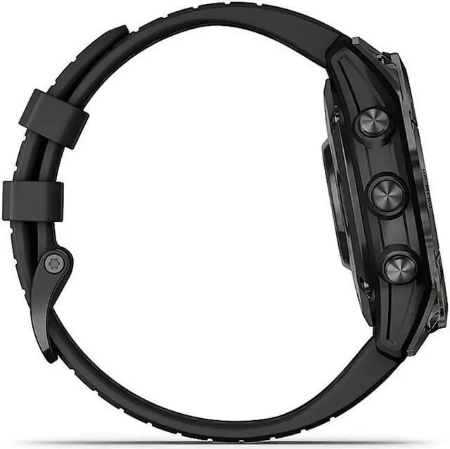 Alt view image 15 of 17 - Garmin fenix 7 Pro – Sapphire Solar Edition, Carbon Gray DLC Titanium with Black Band | Solar Charging GPS Smart Watch 010-02777-10