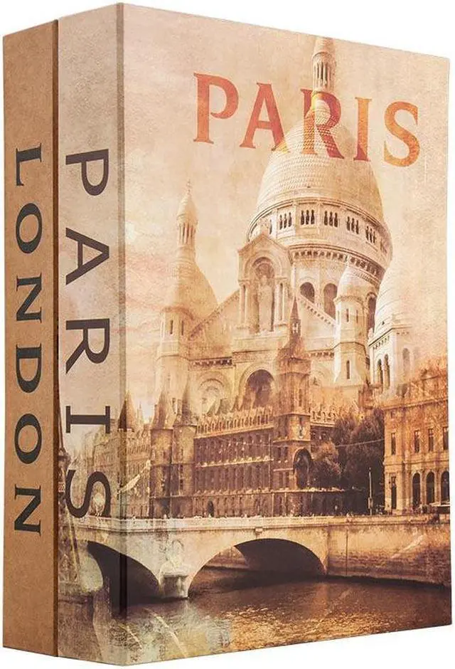Alt view image 12 of 14 - Barska CB12470 Paris & London Dual Book Lock Box With Key Lock