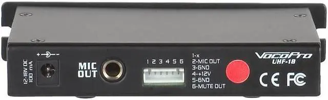 Alt view image 3 of 4 - VocoPro UHF-18-DIAMOND-9F Single-Channel Wireless Mic System, 916.3MHz, Amethyst