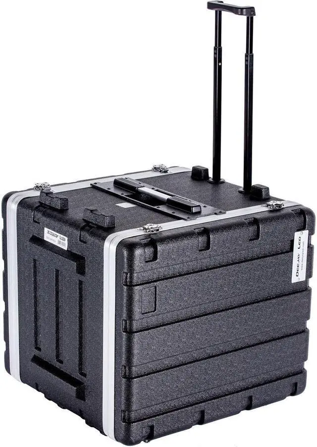 Alt view image 5 of 9 - Deejayled TBH12UABSWHEELS 12u Abs Case With Wheels Locks
