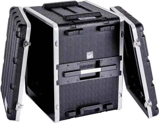 Alt view image 6 of 9 - Deejayled TBH12UABSWHEELS 12u Abs Case With Wheels Locks