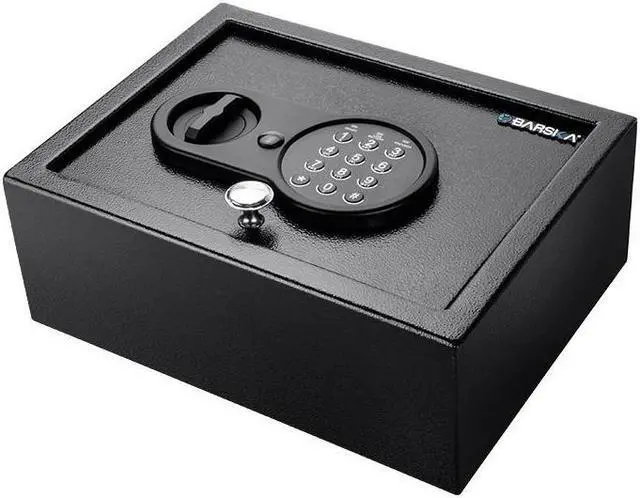 Alt view image 15 of 16 - BARSKA AX12622 Security Safe,Black,10.5 lb.