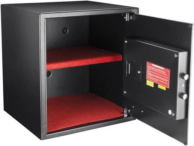 Alt view image 5 of 8 - BARSKA AX12842 Security Safe,Black,40 lb.