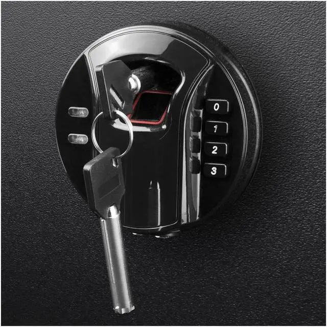 Alt view image 7 of 8 - BARSKA AX12842 Security Safe,Black,40 lb.