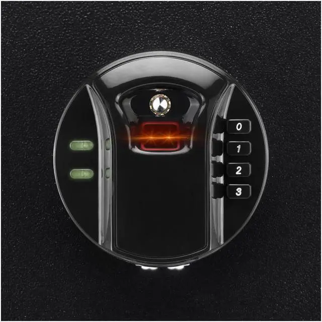 Alt view image 8 of 8 - BARSKA AX12842 Security Safe,Black,40 lb.