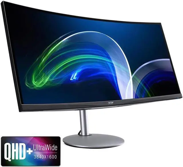 Alt view image 16 of 20 - Acer 37.5" 60 Hz IPS IPS Monitor 1 ms VRB HDMI, DisplayPort, USB, Audio Curved CB2 CB382CUR bmiiphuzx