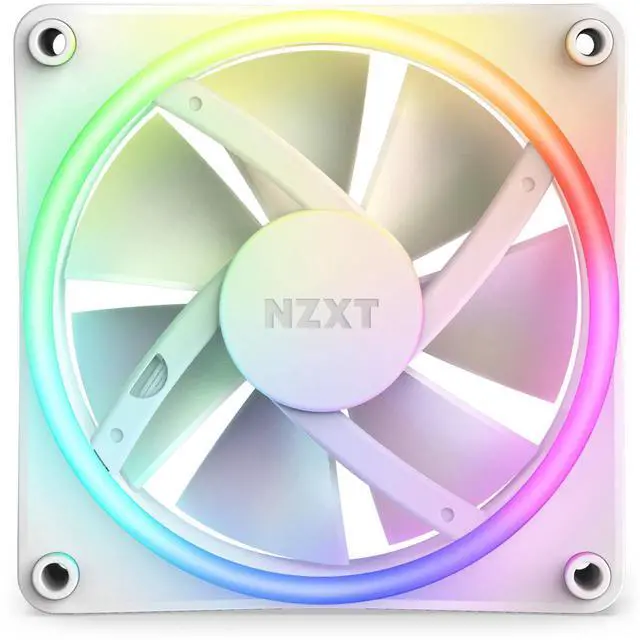 Alt view image 10 of 13 - NZXT F120RGB Duo - 120mm Dual-sided RGB Fan - Triple Pack (White) w/RGB Controller