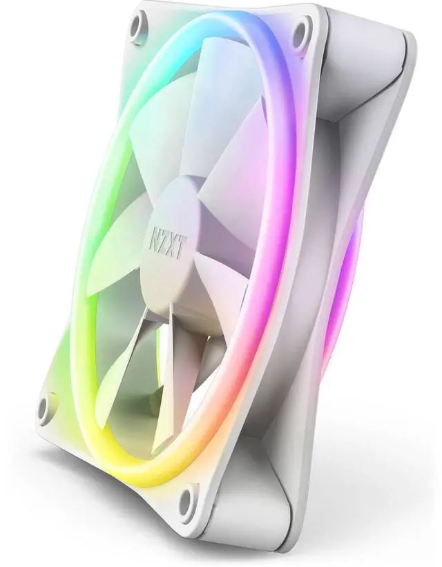 Alt view image 12 of 13 - NZXT F120RGB Duo - 120mm Dual-sided RGB Fan - Triple Pack (White) w/RGB Controller