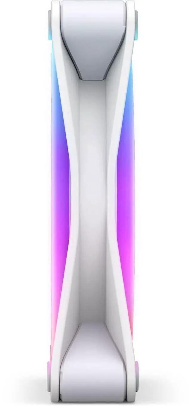 Alt view image 13 of 13 - NZXT F120RGB Duo - 120mm Dual-sided RGB Fan - Triple Pack (White) w/RGB Controller