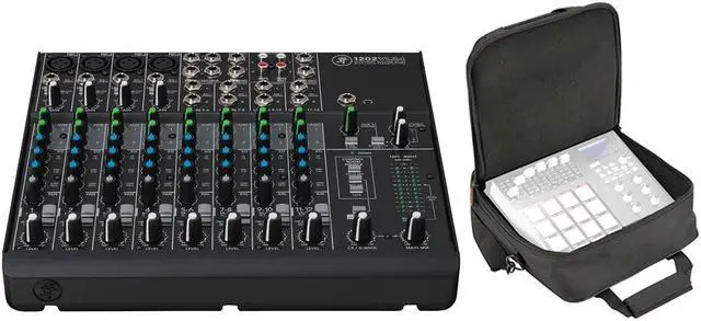 Main image of Mackie 1202VLZ4 12-Channel Compact Analog Mixer, Bundle with SKB Universal Equipment/Mixer Bag