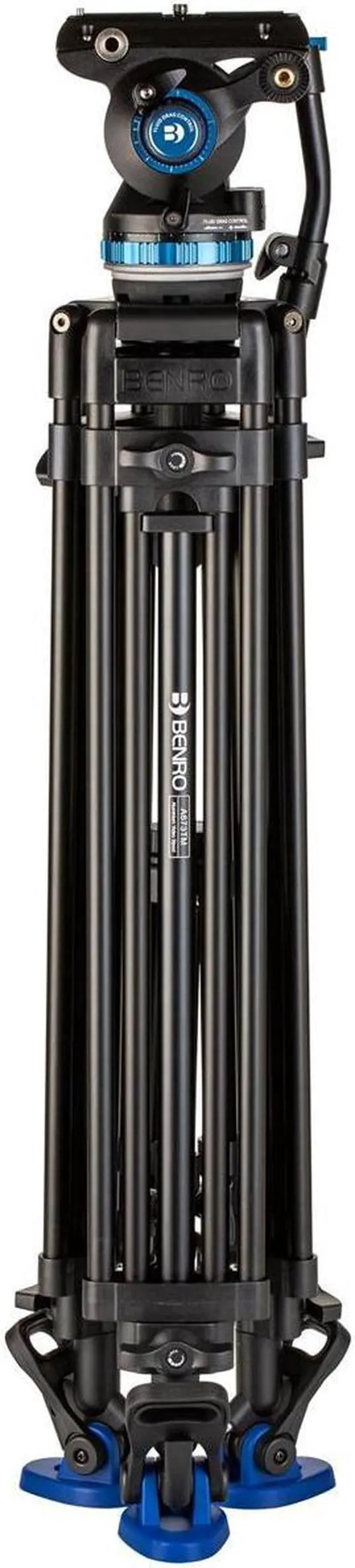 Alt view image 15 of 20 - Benro Tripod Kit A673TMBS8PRO w/ S8 PRO Video Head 75mm Bowl 3/8"-16 Thread
