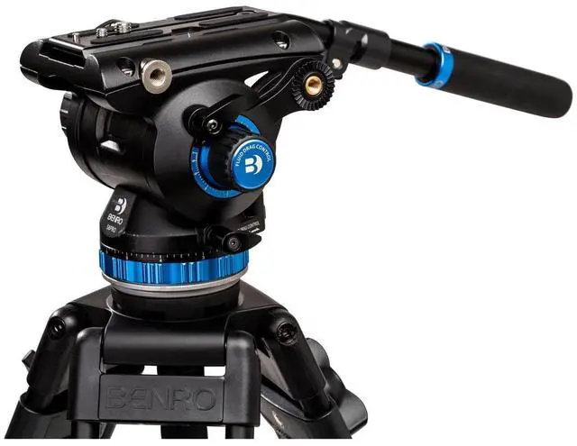 Alt view image 18 of 20 - Benro Tripod Kit A673TMBS8PRO w/ S8 PRO Video Head 75mm Bowl 3/8"-16 Thread