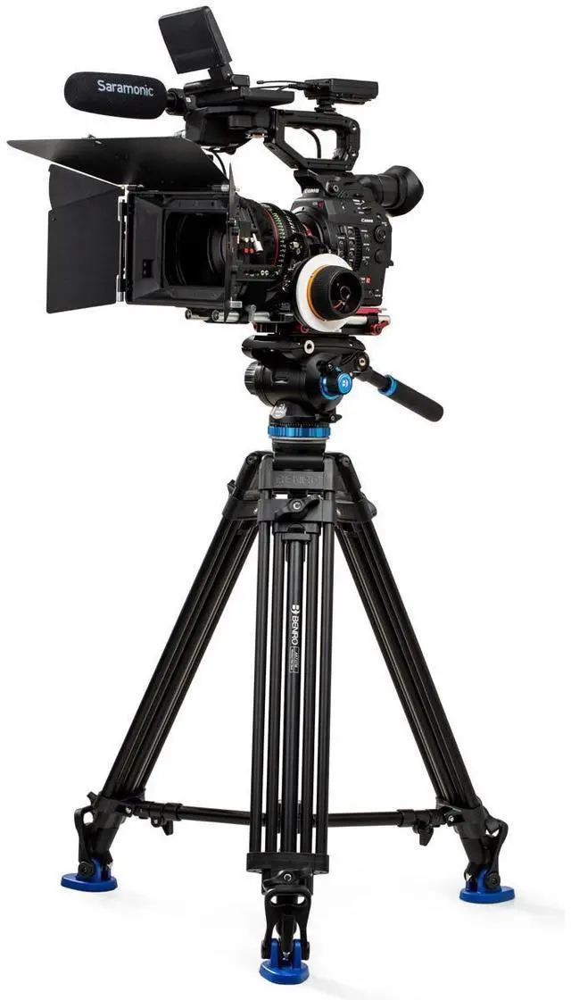 Alt view image 20 of 20 - Benro Tripod Kit A673TMBS8PRO w/ S8 PRO Video Head 75mm Bowl 3/8"-16 Thread