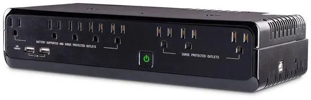 Alt view image 19 of 20 - CYBERPOWER SYSTEMS (USA), INC. SL700U STANDBY, 8 X NEMA 5-15R, NEMA 5-15P W/5 FT CORD, USB CHARGE PORTS, 3YR WTY