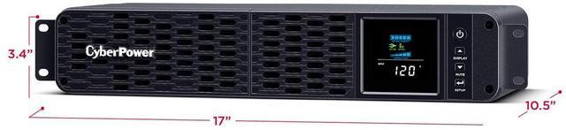 Alt view image 9 of 20 - CyberPower CP1500PFCRM2U PFC Sinewave UPS Systems - 1500VA/1000W, 120 VAC, NEMA 5-15P, 2U, Rackmount, Sine Wave, 8 Outlets, LCD, PowerPanel®