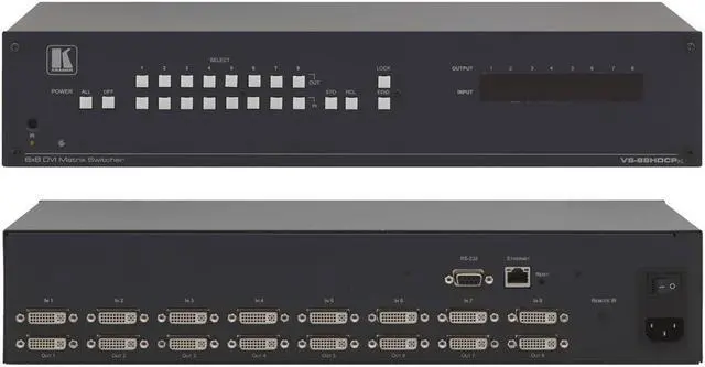Main image of Kramer Electronics VS-88HDCPxl 8x8 HDCP Compliant DVI Matrix Switcher
