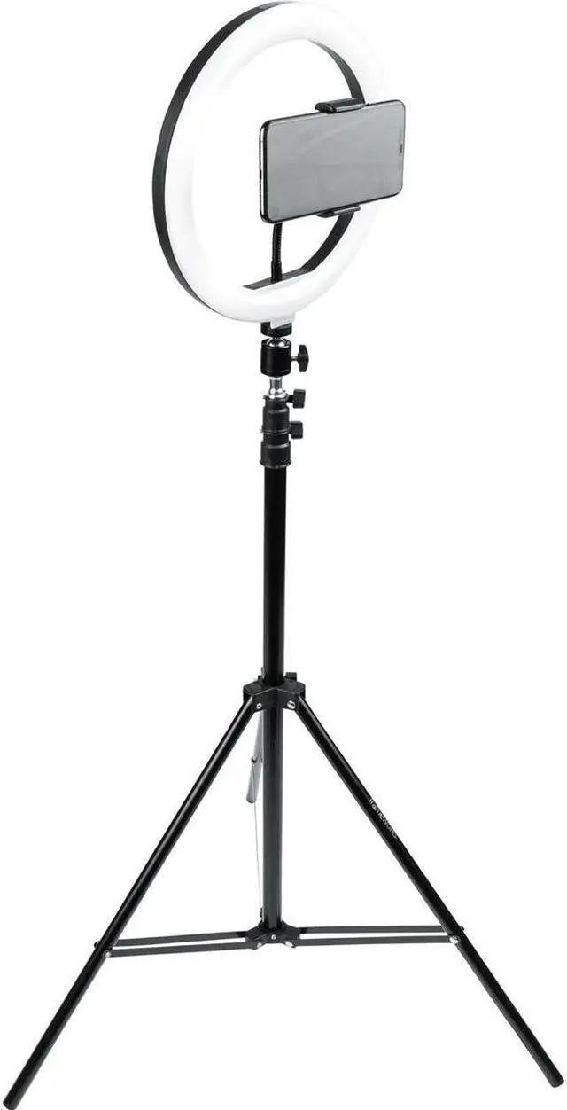 Alt view image 3 of 7 - Gator Cases 10" LED Desktop Ring Light with Stand and Phone Holder