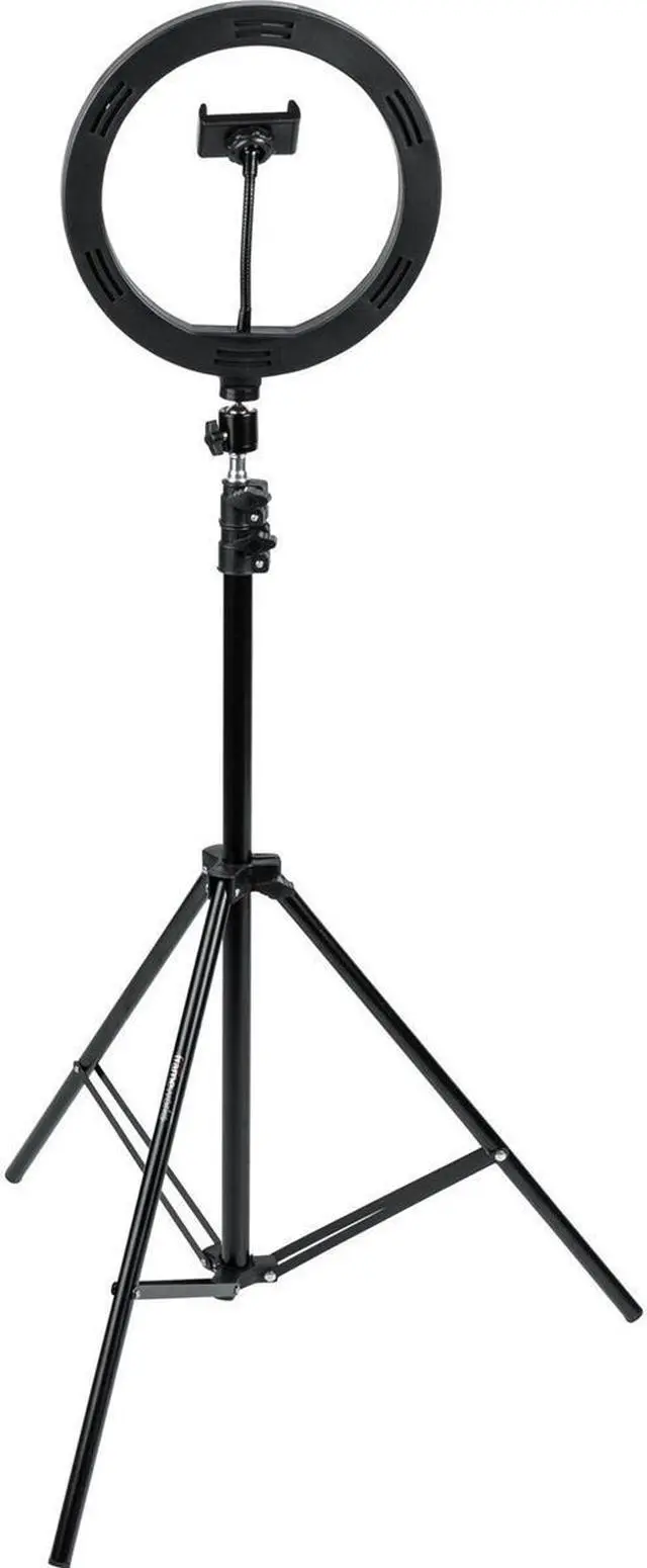 Alt view image 4 of 7 - Gator Cases 10" LED Desktop Ring Light with Stand and Phone Holder