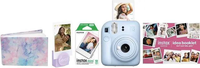 Alt view image 5 of 11 - Fujifilm Instax Mini 12 Blue Holiday Bundle 2023