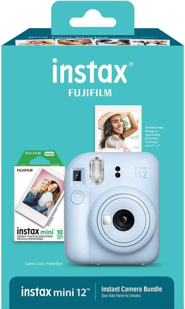 Alt view image 6 of 11 - Fujifilm Instax Mini 12 Blue Holiday Bundle 2023