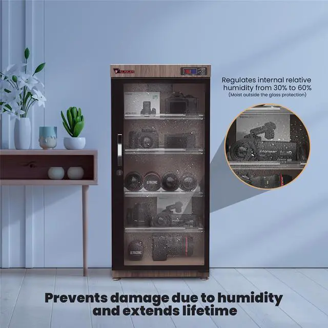 Alt view image 6 of 7 - Slinger 125L Electronic Dry Cabinet with Combination Lock, Oak
