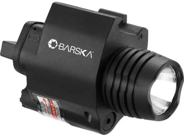 Alt view image 9 of 12 - Second Generation Mount 5mW Red Laser Sight/Flashlight Combo