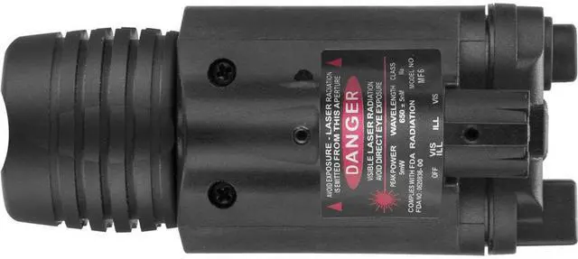 Alt view image 10 of 12 - Second Generation Mount 5mW Red Laser Sight/Flashlight Combo