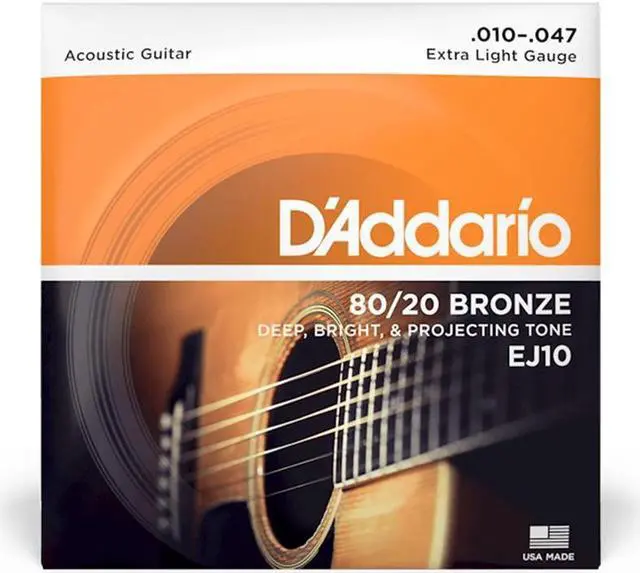 Alt view image 16 of 18 - D'Addario EJ11 80/20 Bronze Acoustic Guitar Strings, Light, 12-53 EJ11 D'ADDARIO