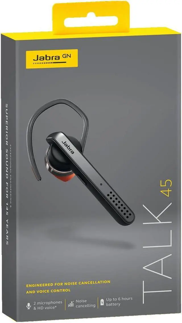 Alt view image 10 of 10 - JABRA CONSUMER 100-99800900-02 JABRA TALK45 BLUETOOTH HEADSET