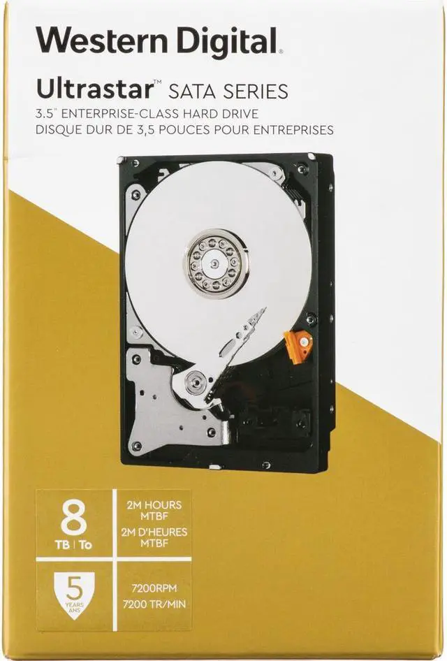 Main image of WD Ultrastar 8TB SATA III 3.5" Internal Data Center Hard Drive, 7200 RPM