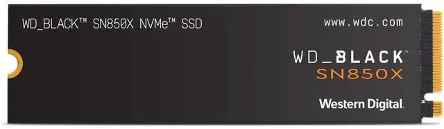 Alt view image 2 of 6 - WD _BLACK SN850X 4TB NVMe PCIe 4.0 x4 M.2 Internal Gaming SSD without Heatsink
