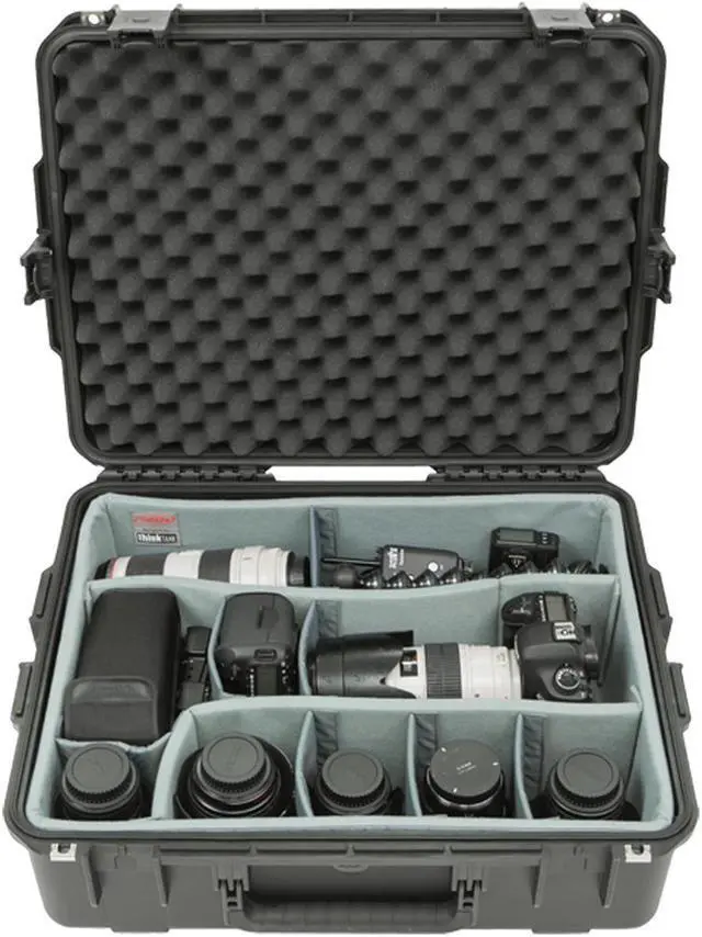 Alt view image 4 of 4 - skb cases 3i-2217-8dt iseries professional camera case, black/gray