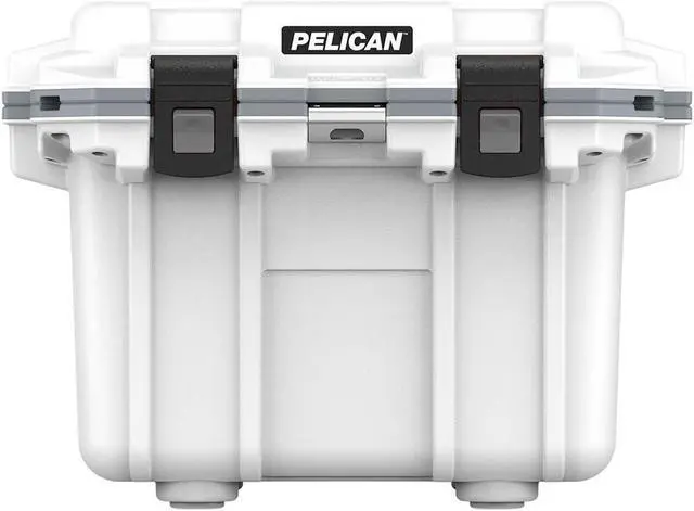 Alt view image 12 of 14 - Pelican Elite Cooler, Cooler, White/Gray, Hard, 25.30" x 19.00" x 18.50" 30Q-1-WHTGRY