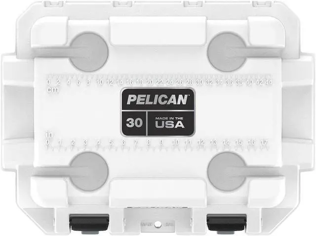 Alt view image 13 of 14 - Pelican Elite Cooler, Cooler, White/Gray, Hard, 25.30" x 19.00" x 18.50" 30Q-1-WHTGRY