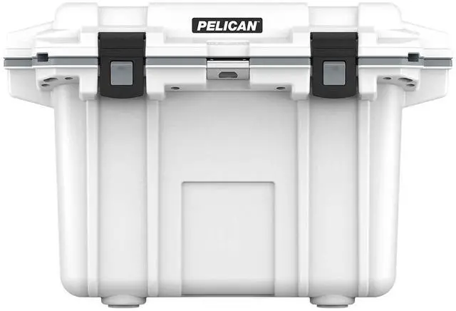 Alt view image 10 of 11 - Pelican Elite Cooler, Cooler, White/Gray, Hard 50Q-1-WHTGRY