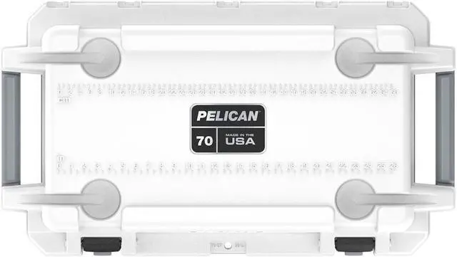 Alt view image 10 of 11 - Pelican(TM) 70Q-1-WHTGRY 70-Quart Elite Cooler (White)