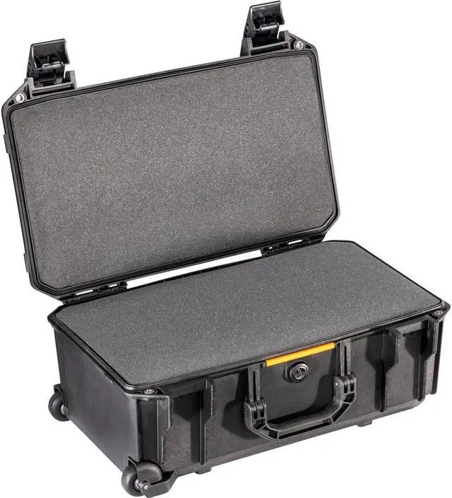 Alt view image 2 of 7 - Pelican V525 Vault Rolling Case with Foam, Black #VCV525-0000-BLK