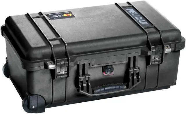 Alt view image 2 of 6 - Pelican 1510 Protector Watertight Wheeled Hard Case without Foam Insert, Bundle with 1510MP Panel Lid Organizer and SPL ModPak Large Storage Pouch, Black