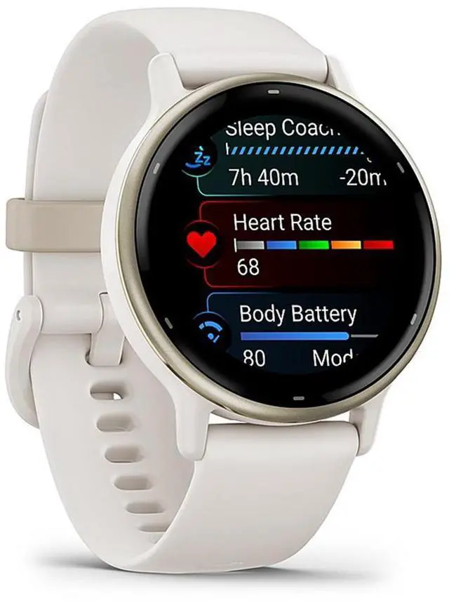 Alt view image 10 of 14 - Garmin vívoactive 5, Health and Fitness GPS Smartwatch (Ivory)