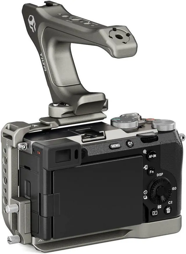 Alt view image 2 of 7 - Tilta Half Camera Cage Lightweight Kit for Sony a7C II / a7C R, Titanium Gray