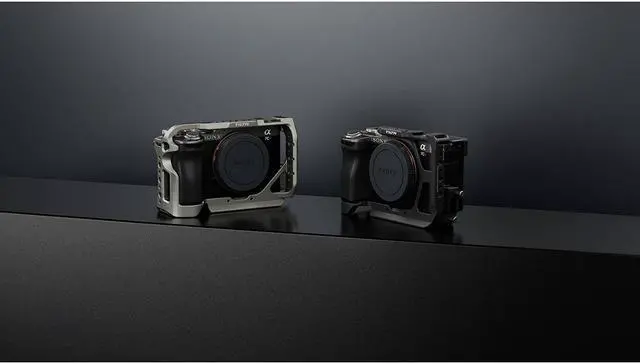 Alt view image 4 of 7 - Tilta Half Camera Cage Lightweight Kit for Sony a7C II / a7C R, Titanium Gray