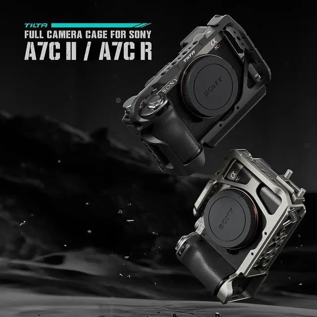 Alt view image 7 of 7 - Tilta Half Camera Cage Lightweight Kit for Sony a7C II / a7C R, Titanium Gray