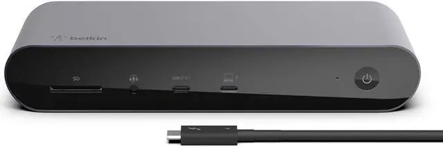 Alt view image 11 of 14 - Belkin Multiport USB-C 90W Docking Station INC006ttSGY