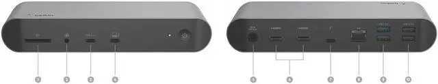Alt view image 12 of 14 - Belkin Multiport USB-C 90W Docking Station INC006ttSGY