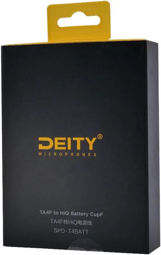 Alt view image 5 of 5 - Deity Microphones SPD-T4BATT TA4F to Hi-Q Battery Cup Smart DC/Data Power Cable