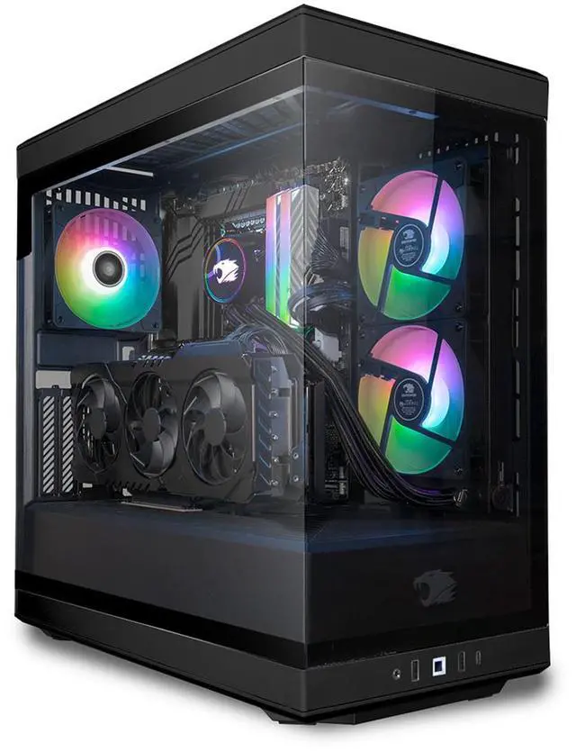 Alt view image 7 of 12 - iBUYPOWER Y40 Gaming Desktop PC, Intel i7-14700F, NVIDIA GeForce RTX 4070 Super 12GB, 32GB DDR5 RAM, 2TB SSD, Windows 11, PB-Y40BI7N47S-01