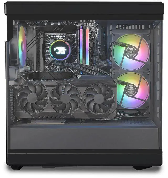 Alt view image 10 of 12 - iBUYPOWER Y40 Gaming Desktop PC, Intel i7-14700F, NVIDIA GeForce RTX 4070 Super 12GB, 32GB DDR5 RAM, 2TB SSD, Windows 11, PB-Y40BI7N47S-01