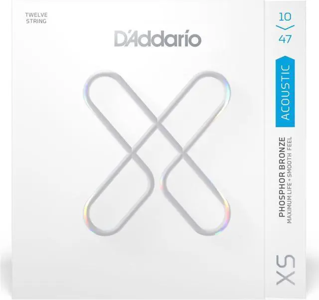 Alt view image 2 of 5 - D'Addario Phosphor Bronze Acoustic Guitar Strings, Light, 10-47 Gauge, Set of 12 Strings