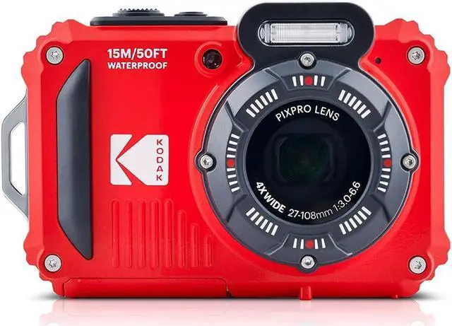 Alt view image 6 of 13 - Kodak Pixpro WPZ2 Waterproof Shockproof 16MP 4x 2.7-Inch LCD Camera (Red)